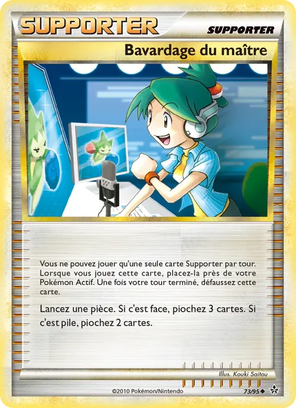 Bavardage du maître — Déchaînement 73 French Pokémon card
