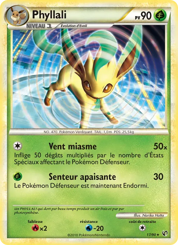 Phyllali — Indomptable 17 French Pokémon card