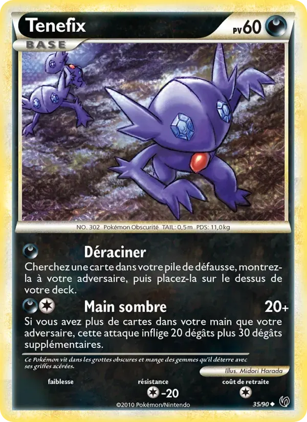 Ténéfix — Indomptable 35 French Pokémon card