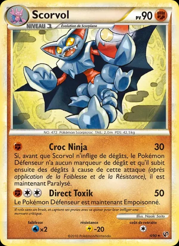 Scorvol — Indomptable 4 French Pokémon card