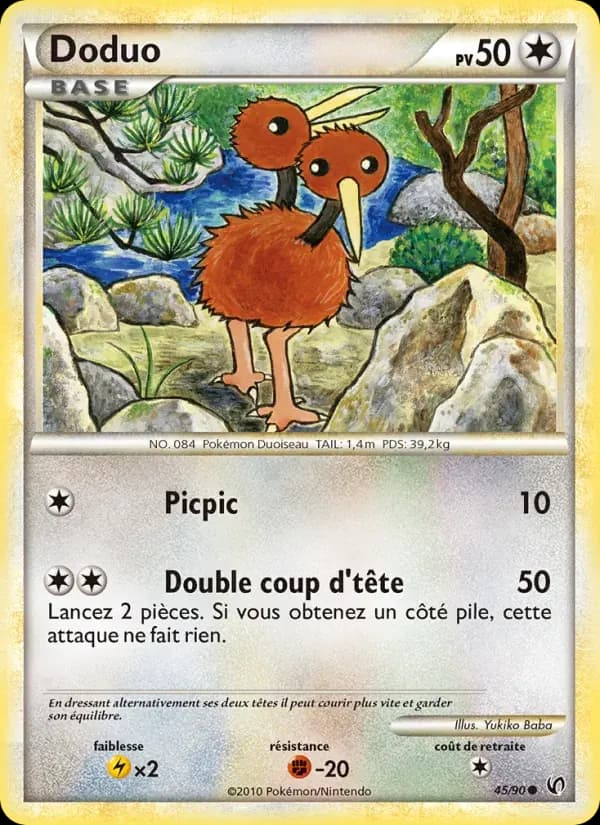 Doduo — Indomptable 45 French Pokémon card