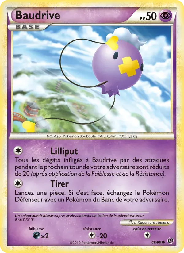 Baudrive — Indomptable 46 French Pokémon card