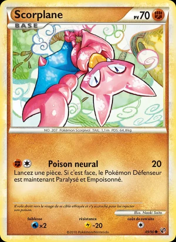 Scorplane — Indomptable 49 French Pokémon card