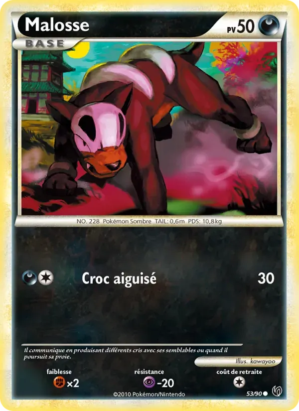 Malosse — Indomptable 53 French Pokémon card