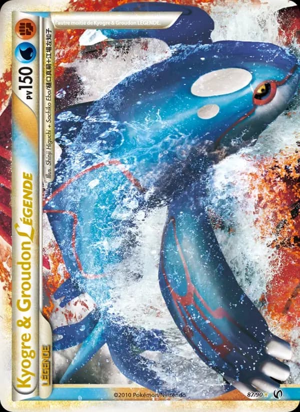 Kyogre & Groudon LÉGENDE — Indomptable 87 French Pokémon card