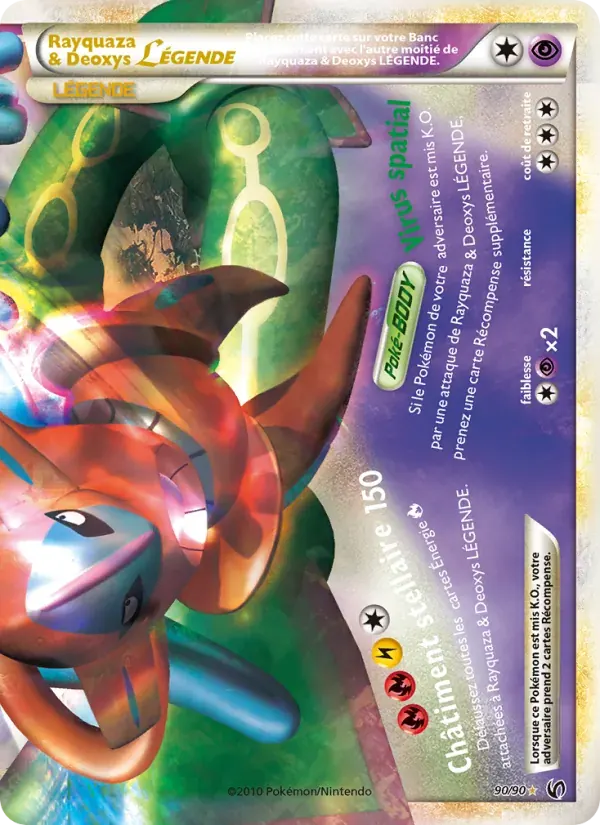 Rayquaza & Deoxys LÉGENDE — Indomptable 90 French Pokémon card