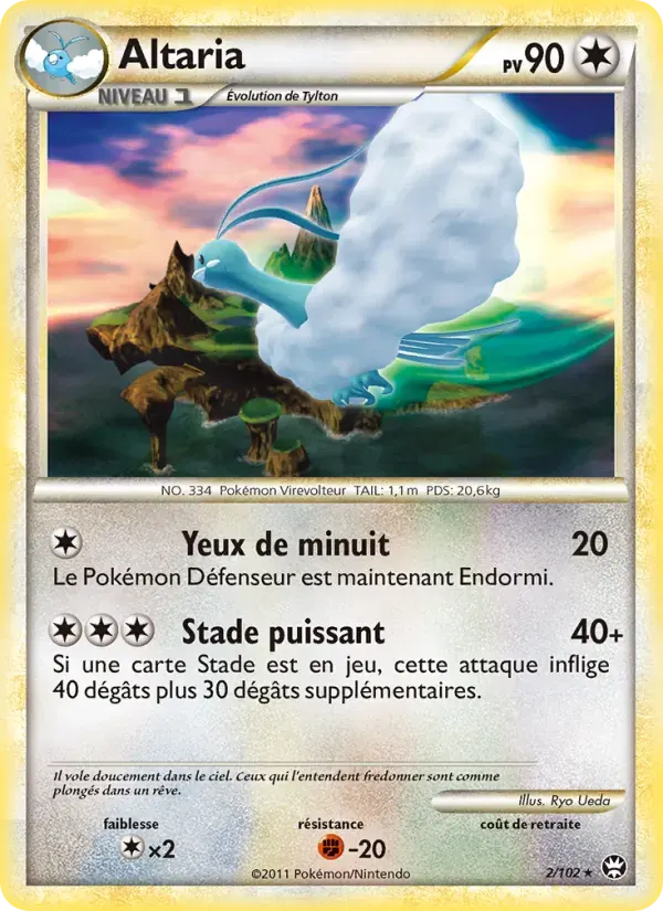 Altaria — Triomphant 2 French Pokémon card