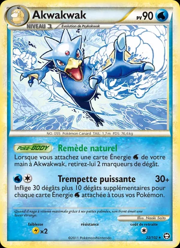 Akwakwak — Triomphant 22 French Pokémon card