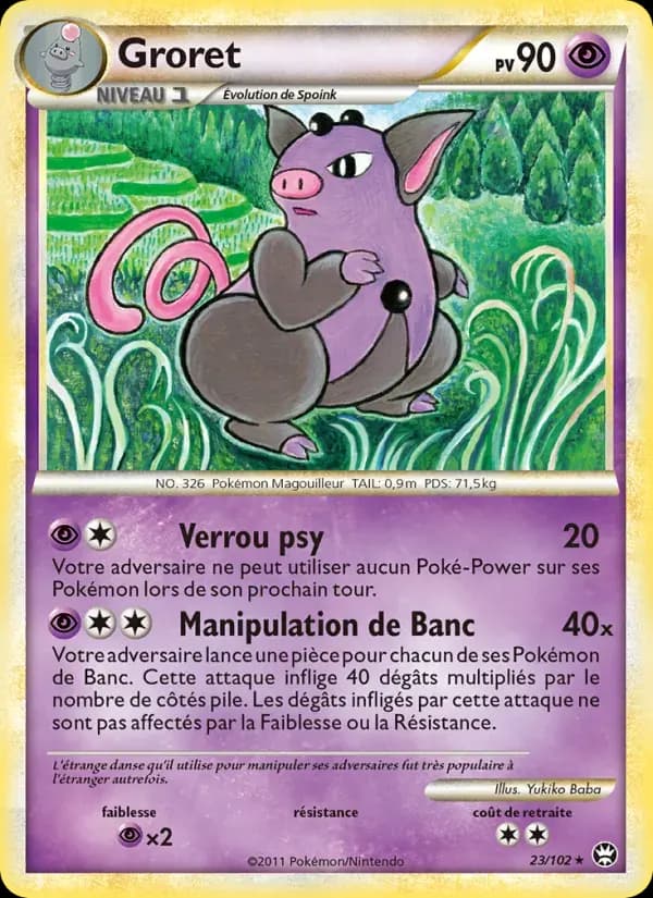 Groret — Triomphant 23 French Pokémon card
