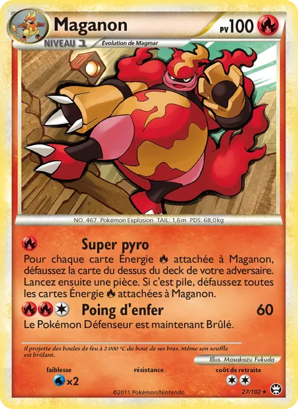 Maganon — Triomphant 27 French Pokémon card