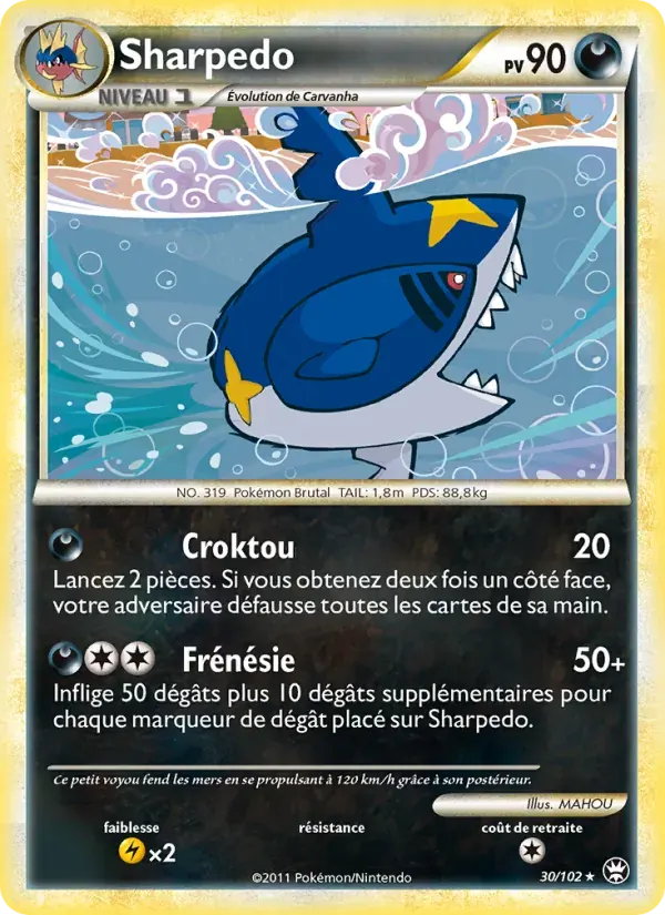 Sharpedo — Triomphant 30 French Pokémon card