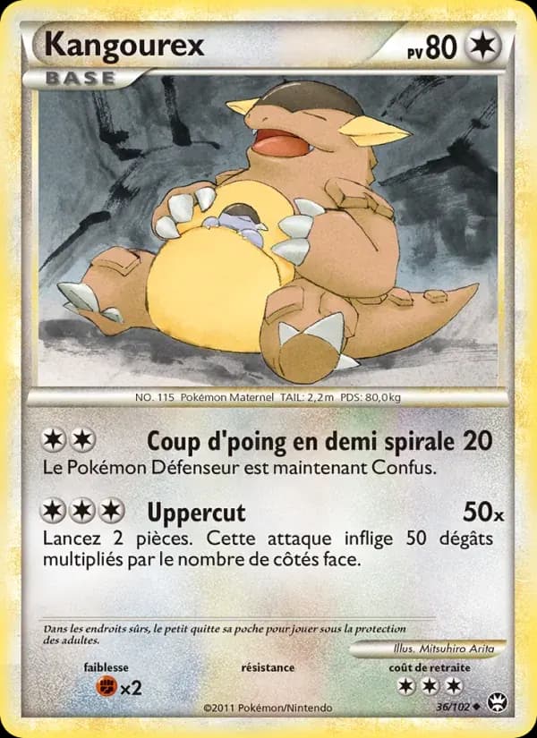 Kangourex — Triomphant 36 French Pokémon card