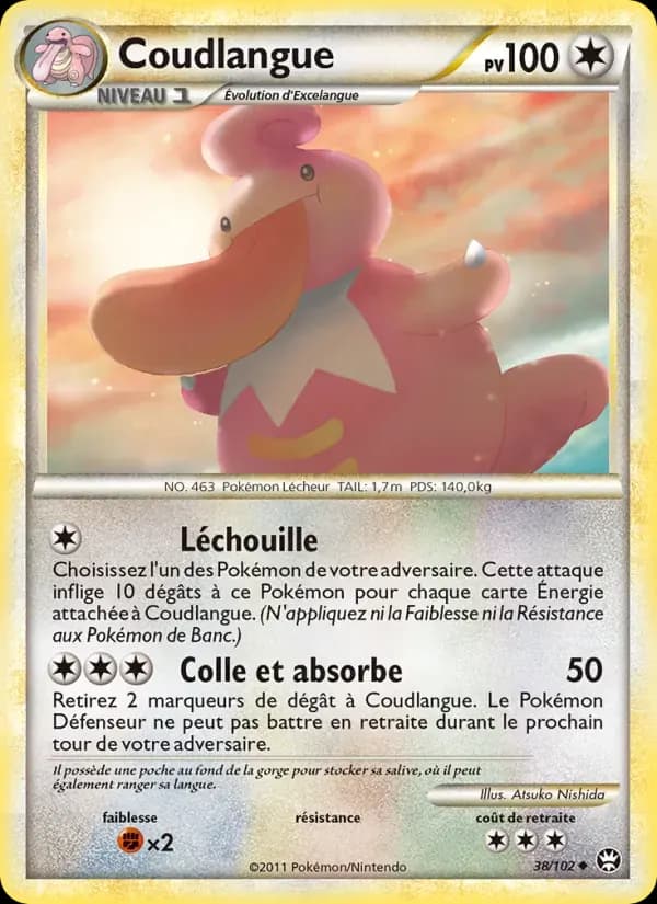 Coudlangue — Triomphant 38 French Pokémon card