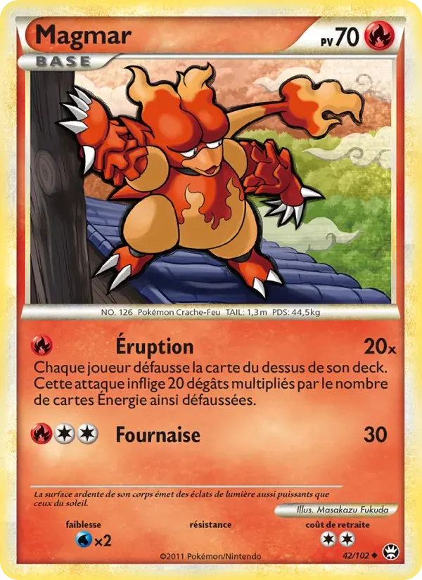 Magmar — Triomphant 42 French Pokémon card