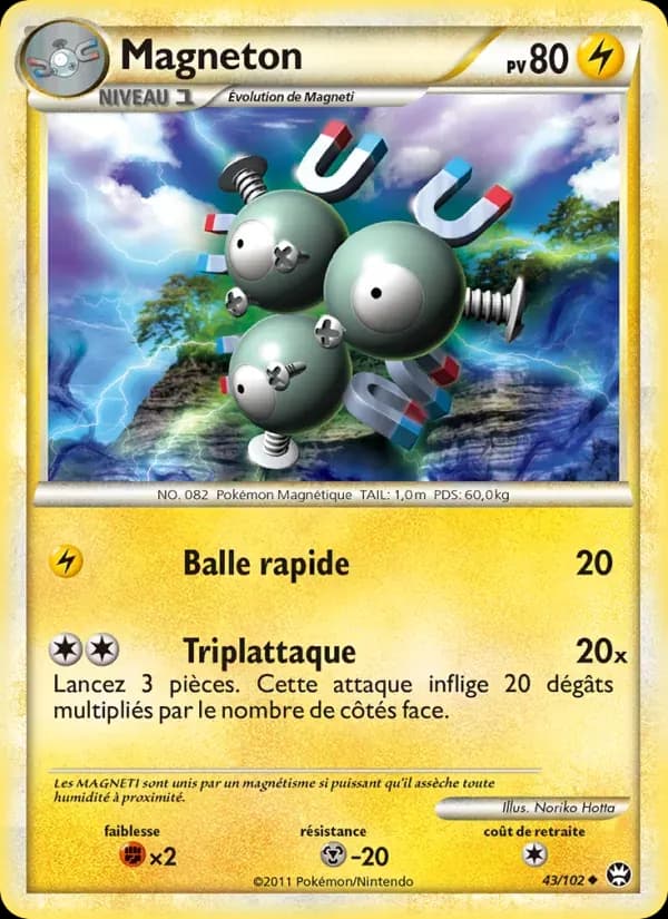 Magnéton — Triomphant 43 French Pokémon card