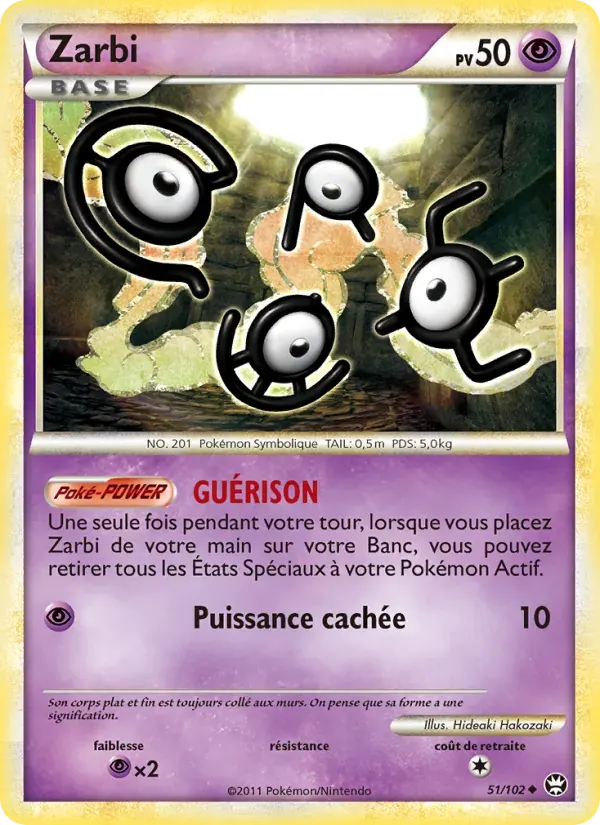 Zarbi — Triomphant 51 French Pokémon card