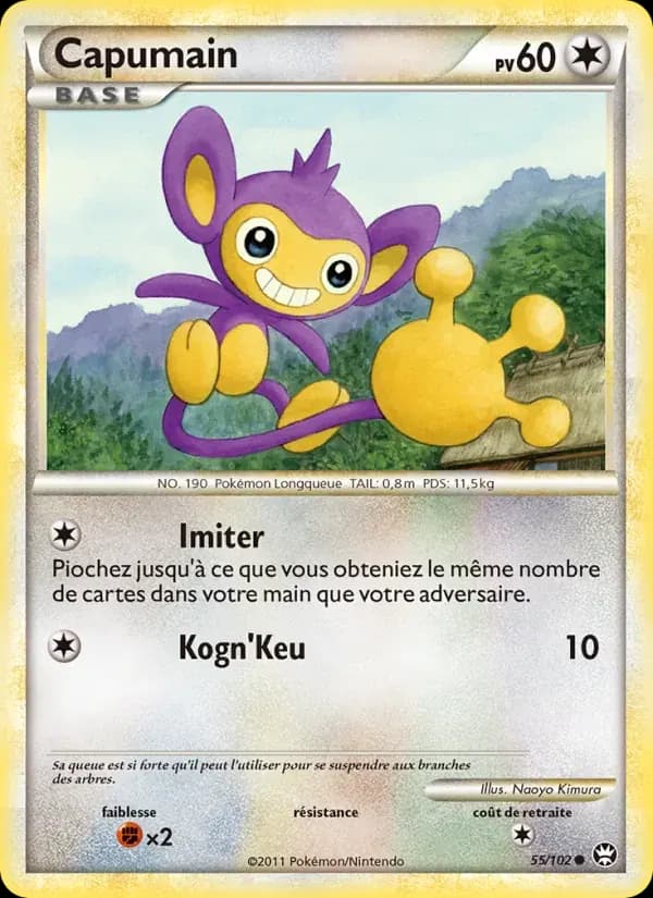 Capumain — Triomphant 55 French Pokémon card