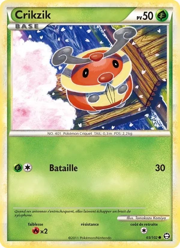 Crikzik — Triomphant 65 French Pokémon card