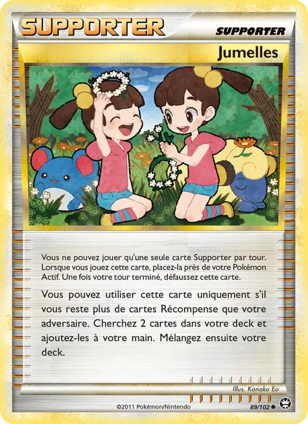 Jumelles — Triomphant 89 French Pokémon card