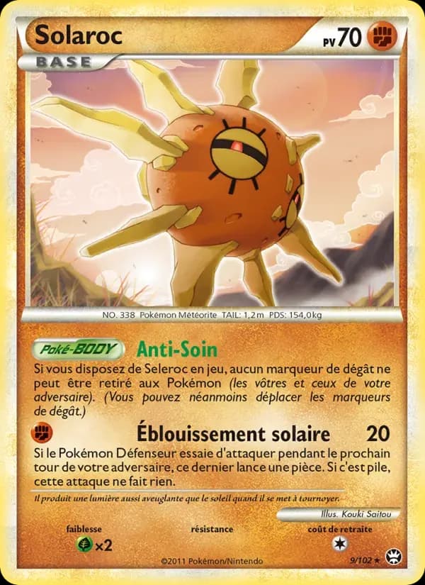 Solaroc — Triomphant 9 French Pokémon card
