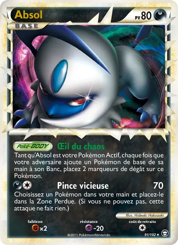 Absol — Triomphant 91 French Pokémon card
