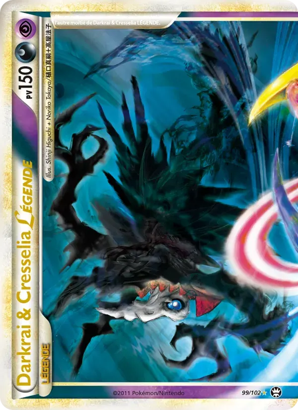 Darkrai & Cresselia LÉGENDE — Triomphant 99 French Pokémon card