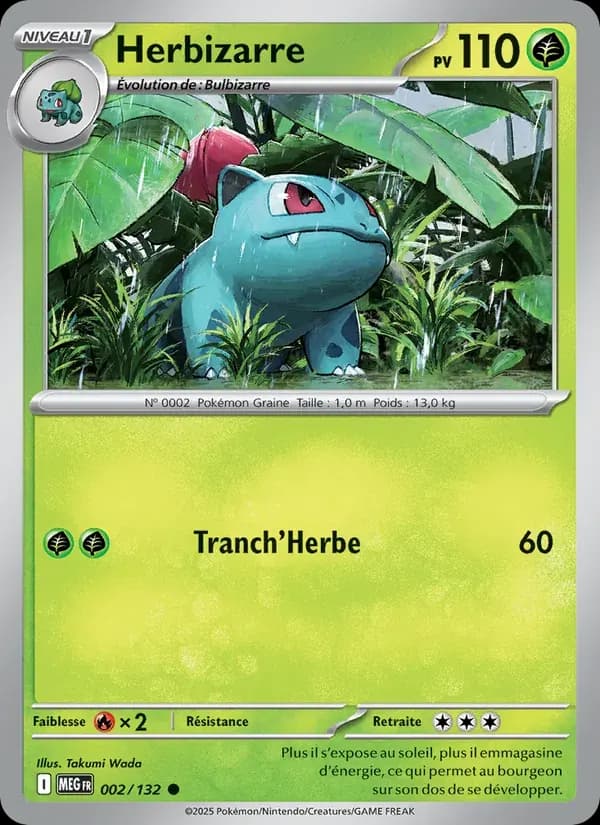 Herbizarre — Méga-Évolution 2 French Pokémon card