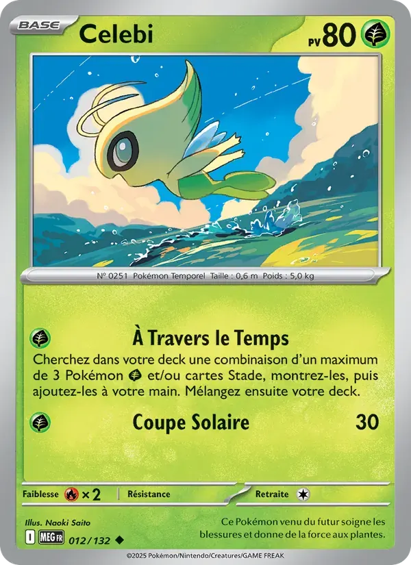 Celebi — Méga-Évolution 12 French Pokémon card