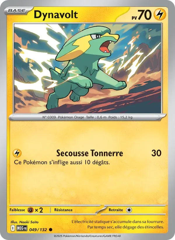 Dynavolt — Méga-Évolution 49 French Pokémon card