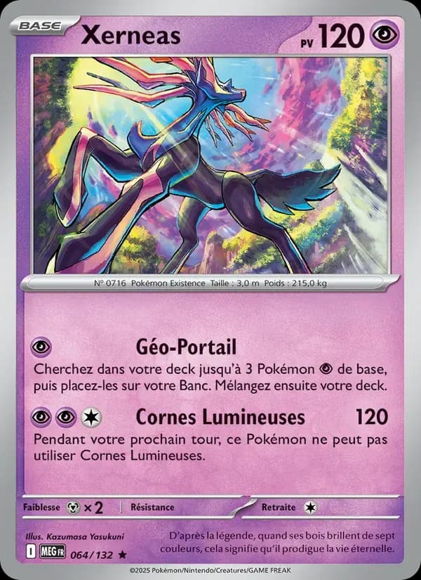 Xerneas — Méga-Évolution 64 French Pokémon card