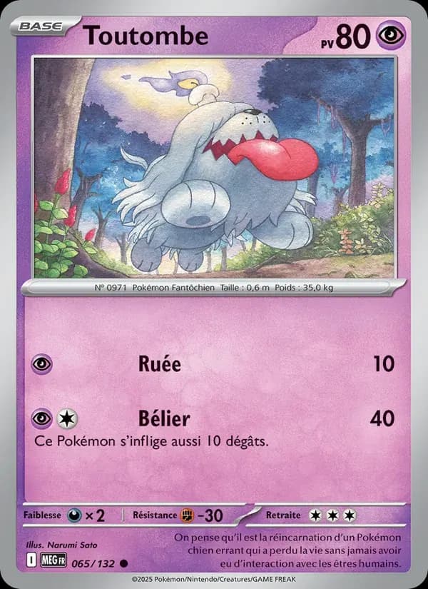 Toutombe — Méga-Évolution 65 French Pokémon card
