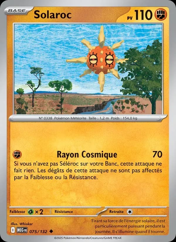 Solaroc — Méga-Évolution 75 French Pokémon card