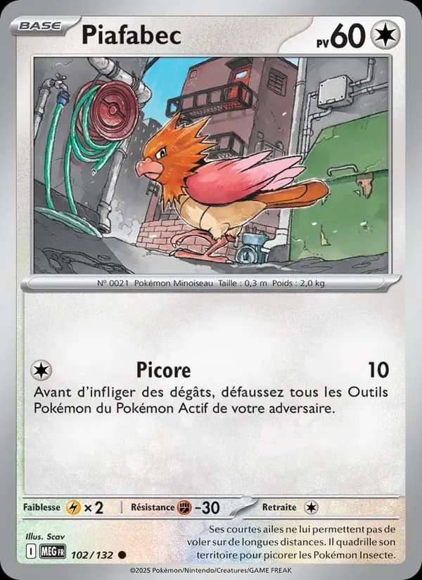 Piafabec — Méga-Évolution 102 French Pokémon card