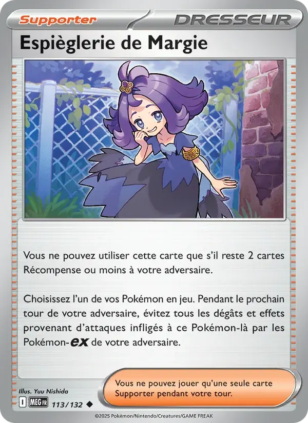 Espièglerie de Margie — Méga-Évolution 113 French Pokémon card