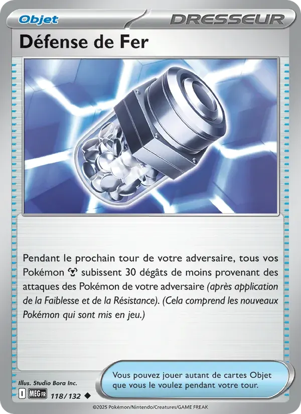 Défense de Fer — Méga-Évolution 118 French Pokémon card