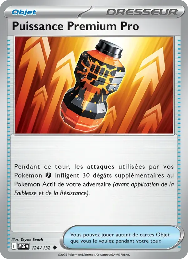 Puissance Premium Pro — Méga-Évolution 124 French Pokémon card