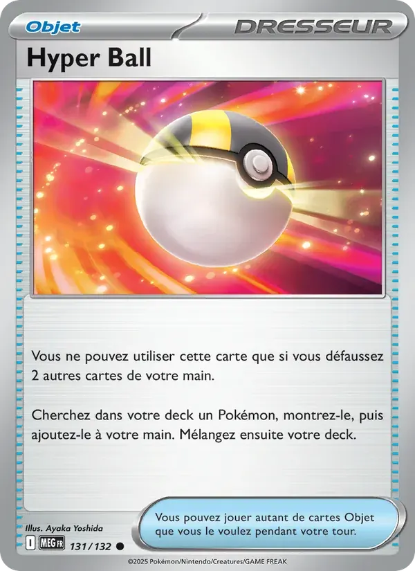 Hyper Ball — Méga-Évolution 131 French Pokémon card