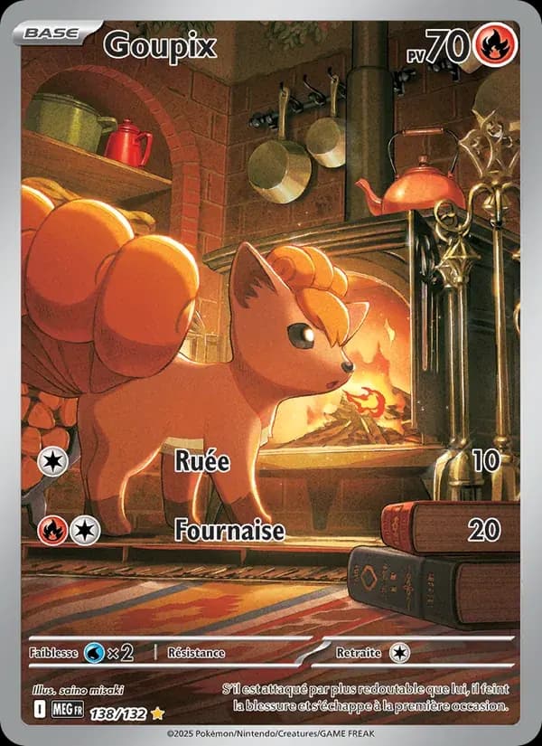 Goupix — Méga-Évolution 138 French Pokémon card