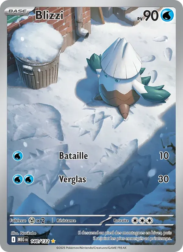 Blizzi — Méga-Évolution 140 French Pokémon card