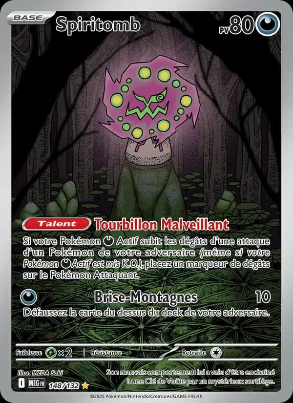 Spiritomb — Méga-Évolution 148 French Pokémon card