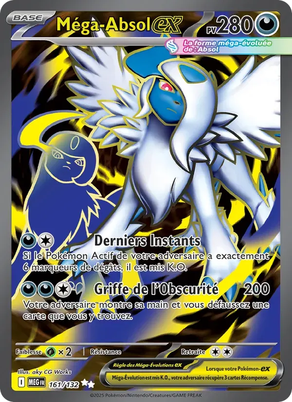 Méga-Absol-ex — Méga-Évolution 161 French Pokémon card