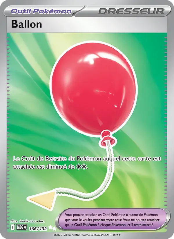 Ballon — Méga-Évolution 166 French Pokémon card