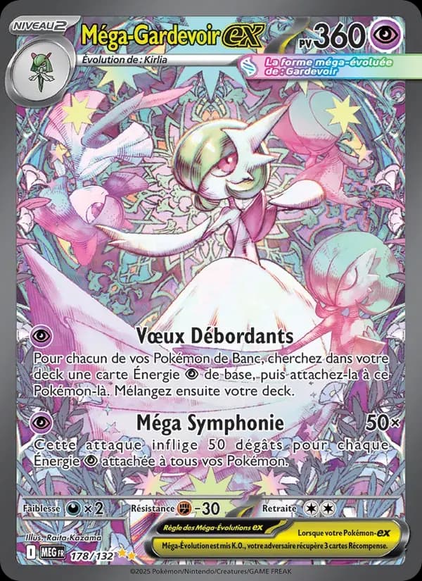 Méga-Gardevoir-ex — Méga-Évolution 178 French Pokémon card