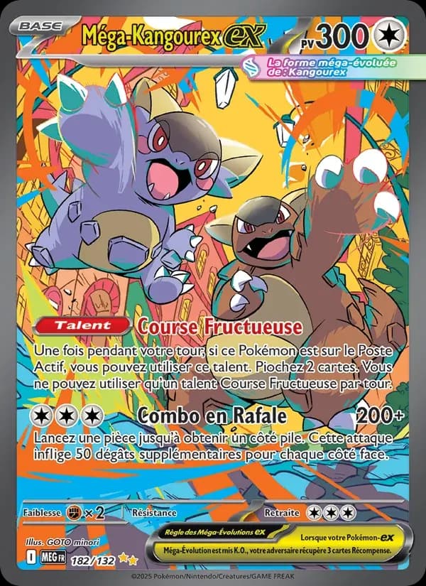 Méga-Kangourex-ex — Méga-Évolution 182 French Pokémon card