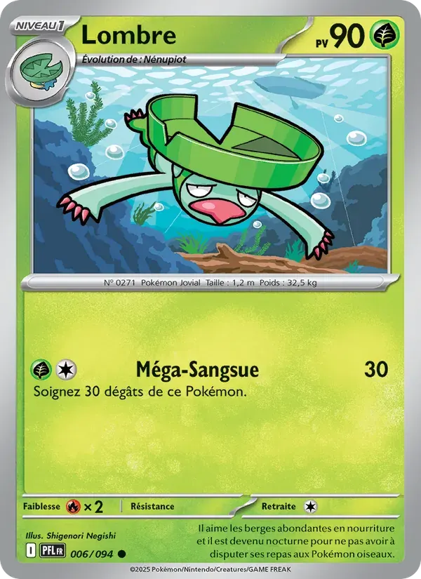 Lombre — Flammes Fantasmagoriques 6 French Pokémon card