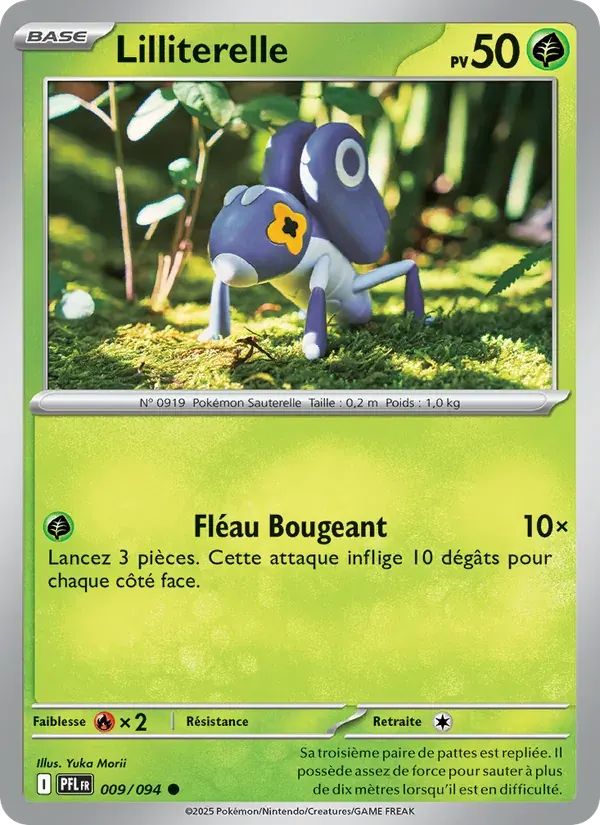 Lilliterelle — Flammes Fantasmagoriques 9 French Pokémon card