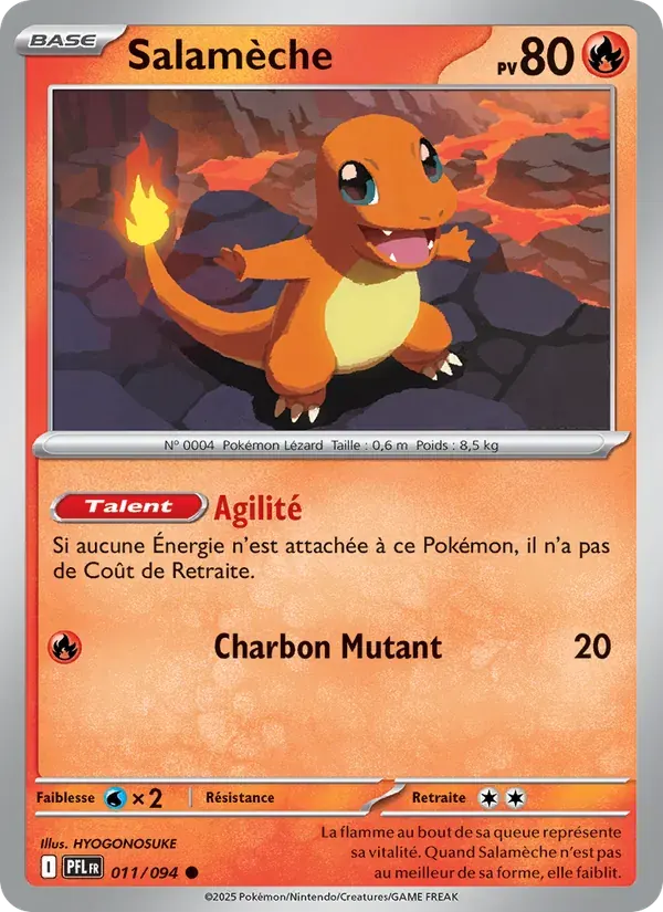 Salamèche — Flammes Fantasmagoriques 11 French Pokémon card