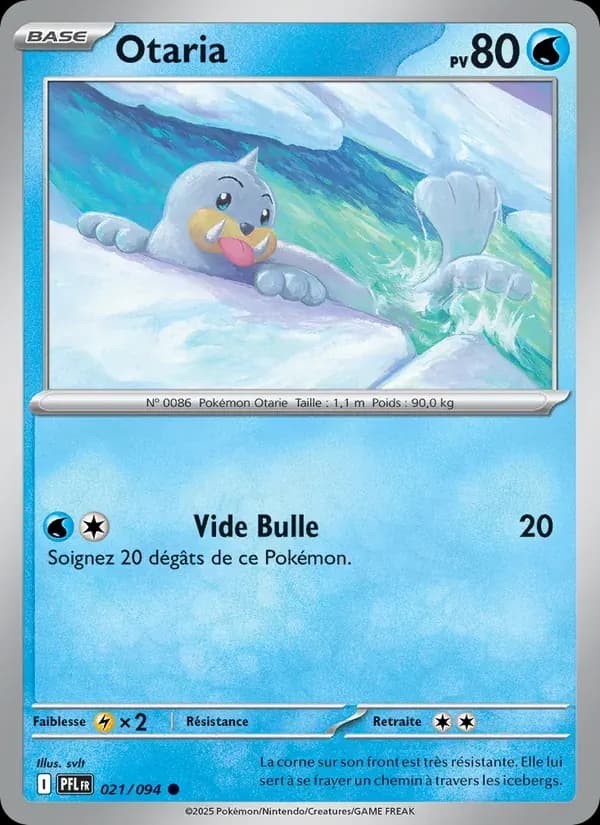 Otaria — Flammes Fantasmagoriques 21 French Pokémon card