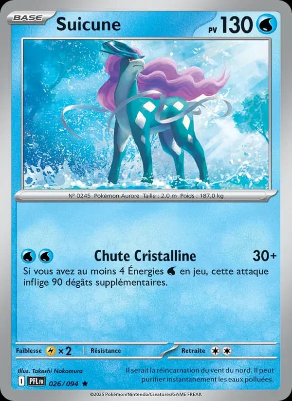 Suicune — Flammes Fantasmagoriques 26 French Pokémon card