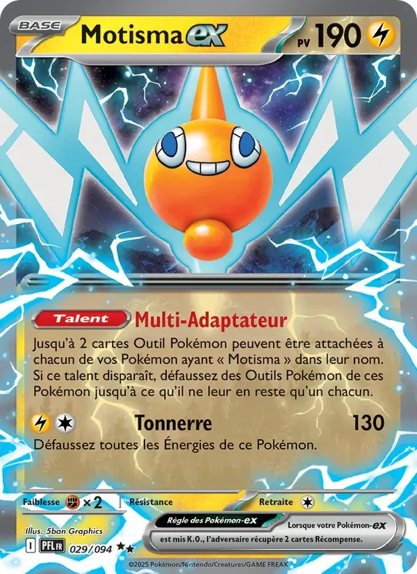 Motisma-ex — Flammes Fantasmagoriques 29 French Pokémon card